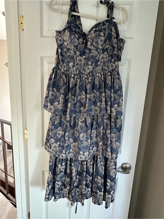 Lulus Dresses & Skirts - Blue Floral Tiered Sundress